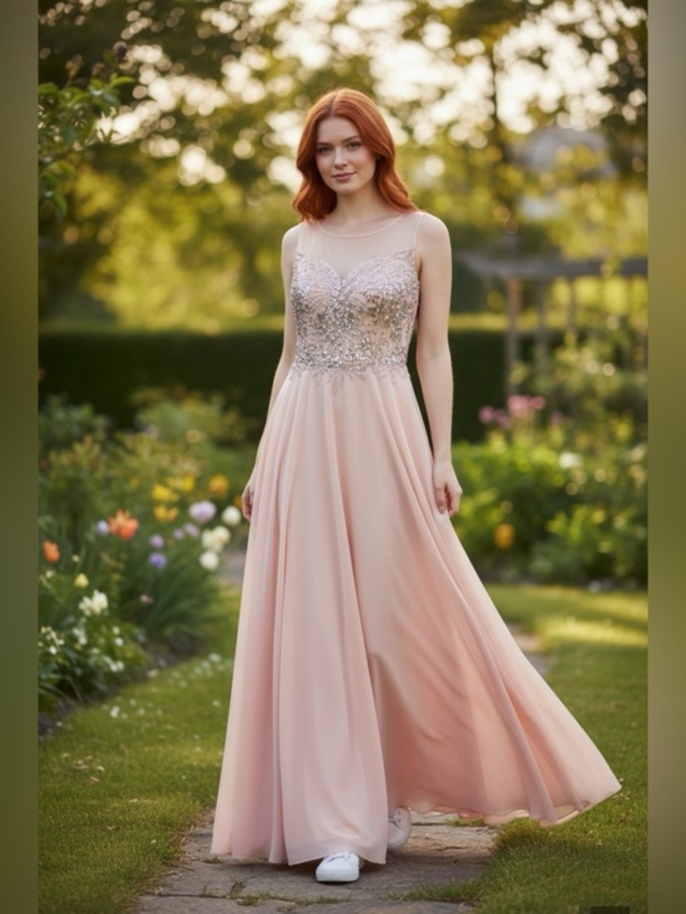 SHAIL K Rhinestone Gown NWT
